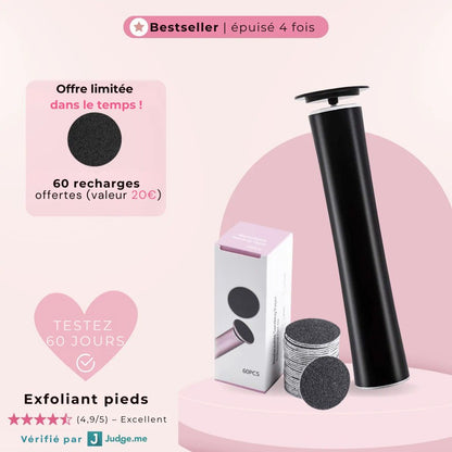 Râpe exfoliante pieds – Des talons doux sans effort