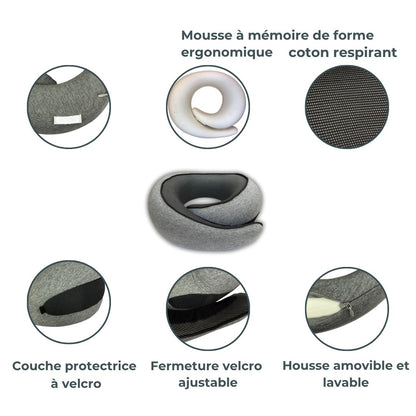 Oreiller de Voyage – Dites Adieu aux Douleurs, Voyagez l’Esprit Léger