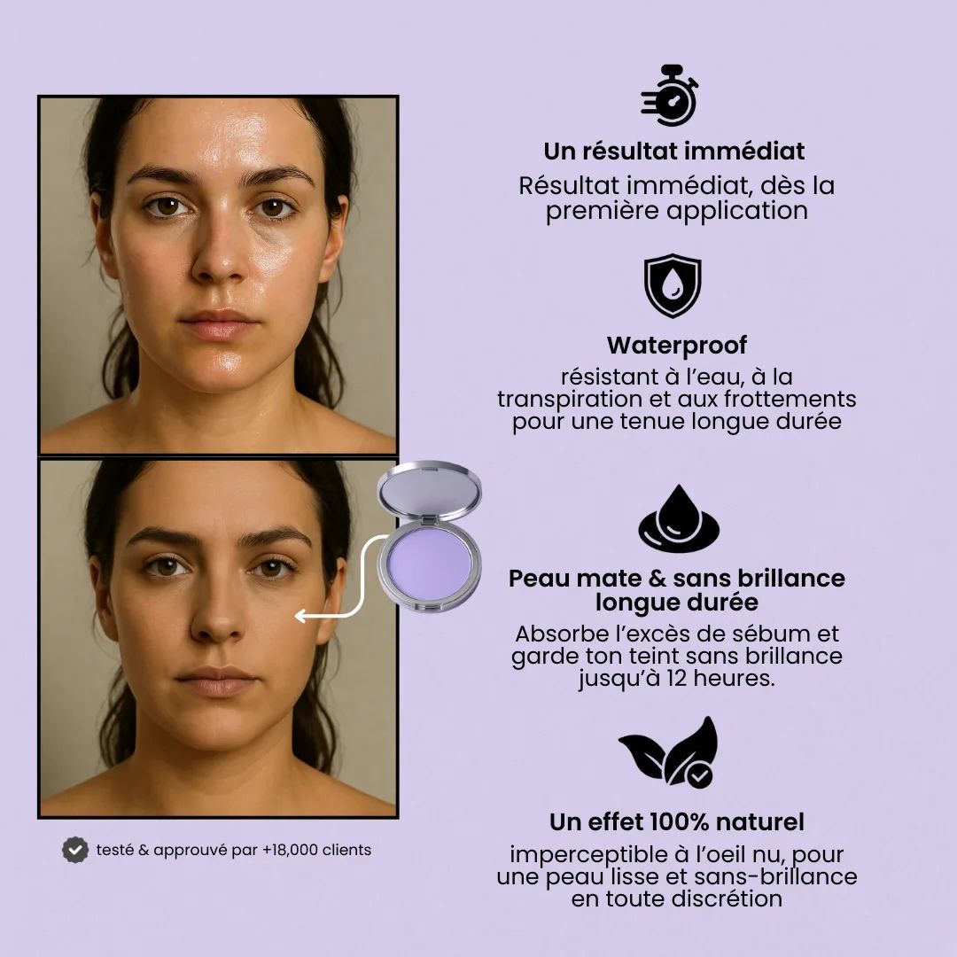 Poudre Gel Matifiante – Fini net en quelques secondes