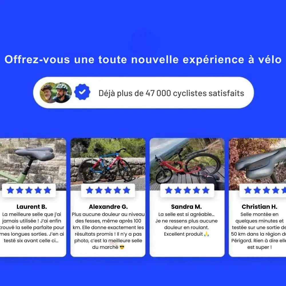 SelleAlpine 3.0 – Pédalez plus loin sans douleur