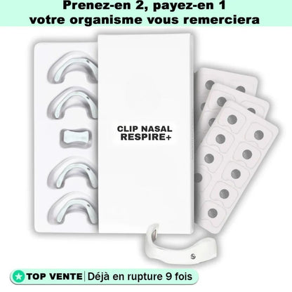 Clip Nasal Respire+ – Dormez sans ronflements, respirez en paix