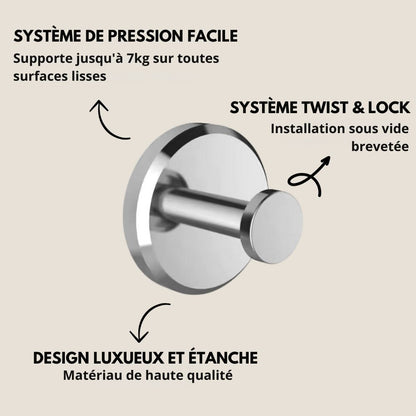 Crochets Muraux Premium – Fixation Ultra-Rapide