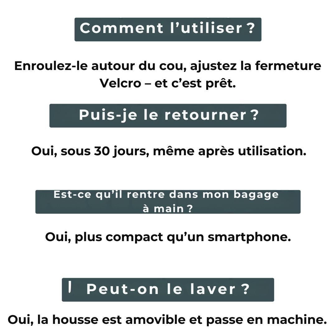 Oreiller de Voyage – Dites Adieu aux Douleurs, Voyagez l’Esprit Léger