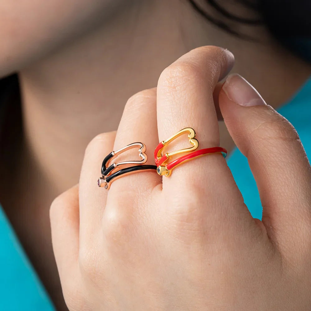 Bague StéthoCœur – L'élégance qui honore votre vocation