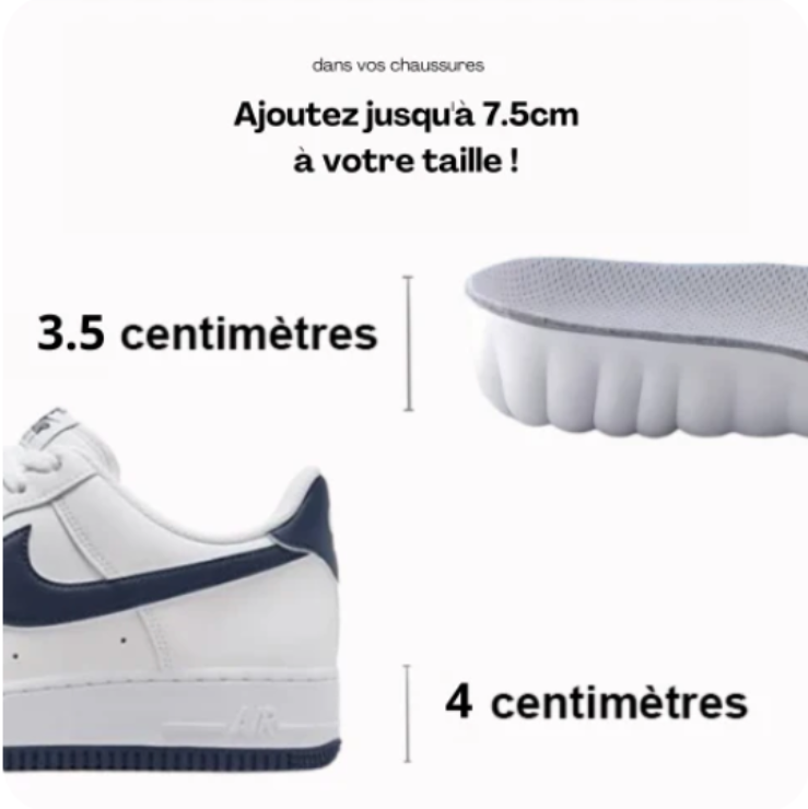 Semelles Grandissantes ConfortLift – Gagnez en taille et en allure