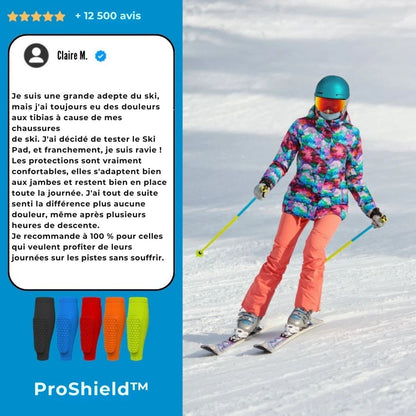 Protections de tibias ProShield™ – Le confort et la sécurité sur les pistes