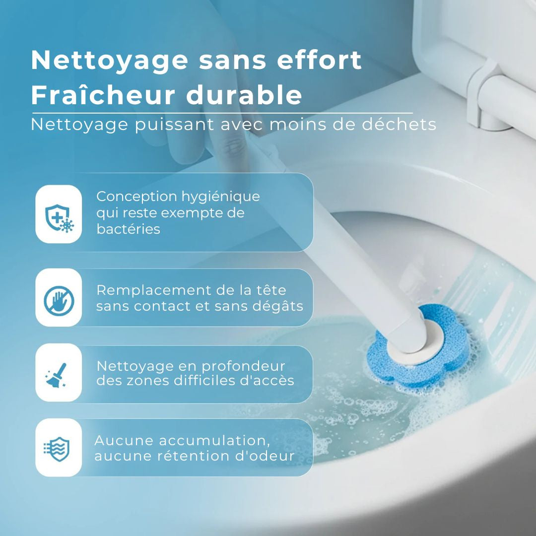 Brosse WC Écologique – Un nettoyage impeccable, sans microbes ni effort