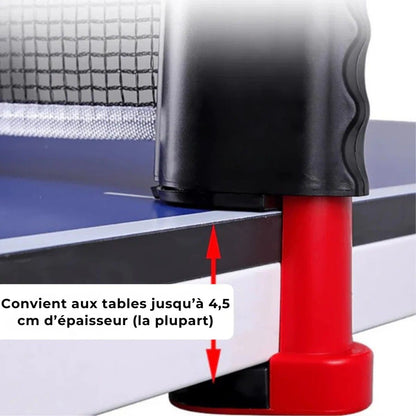 Set Ping Pong FlexiNet – Transformez n’importe quelle table en terrain de jeu
