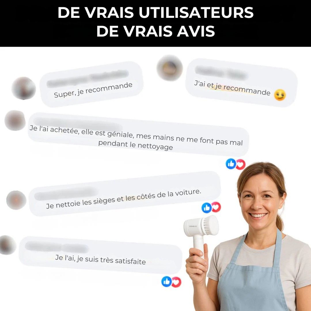 Brosse Électrique Rotative – Le nettoyage sans effort, rapide et précis