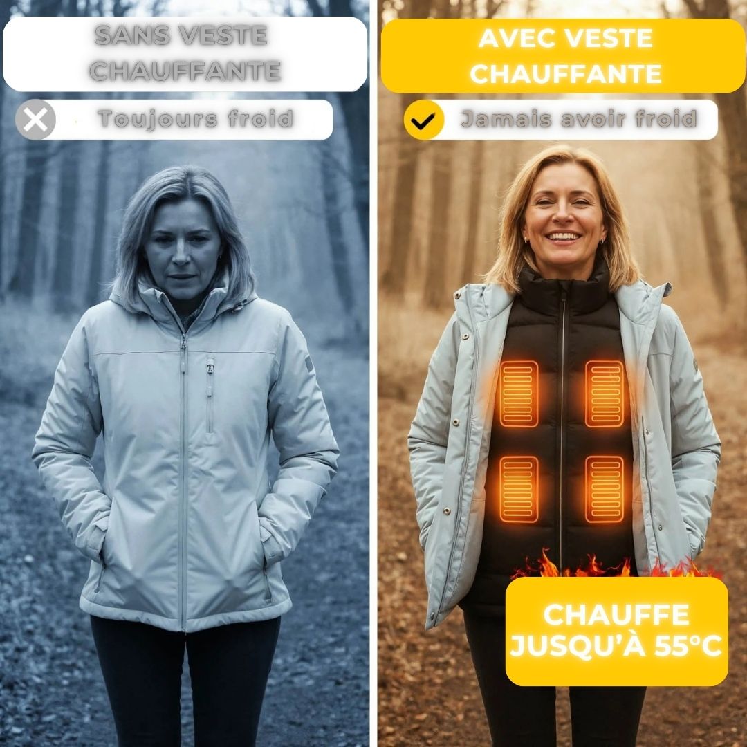 SmartHeat™ – Gilet chauffant pour un hiver au chaud, même dehors