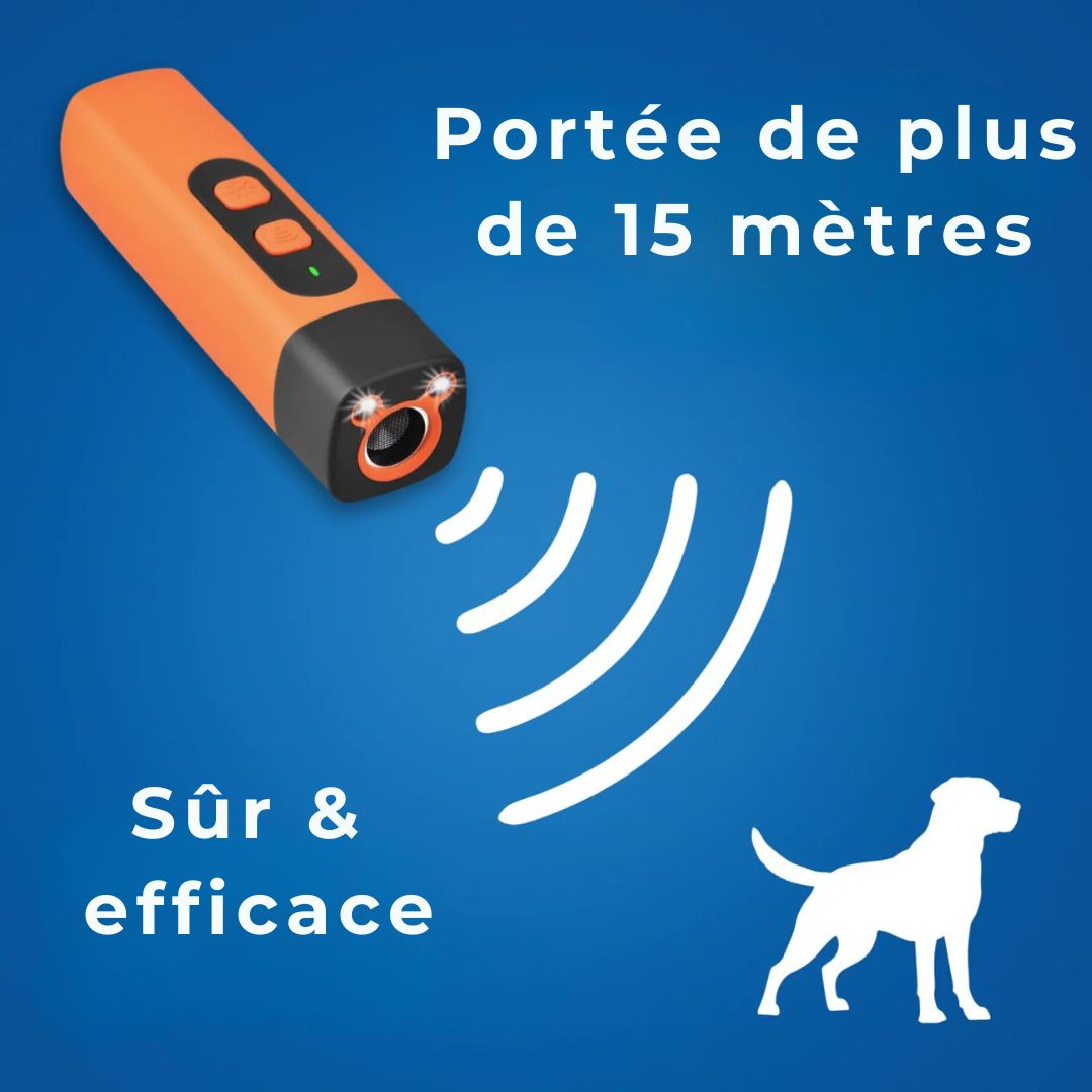 Dispositif Anti-Aboiement Ultrason – Aidez votre chien à rester calme, sans stress
