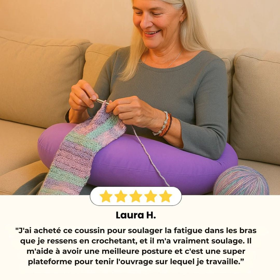Coussin Ergonomique Confort+ – Détente et Confort pour Vos Moments Créatifs