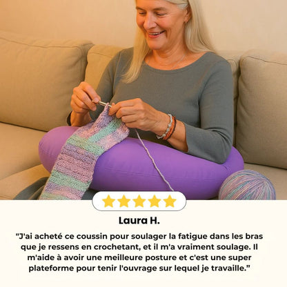 Coussin Ergonomique Confort+ – Détente et Confort pour Vos Moments Créatifs