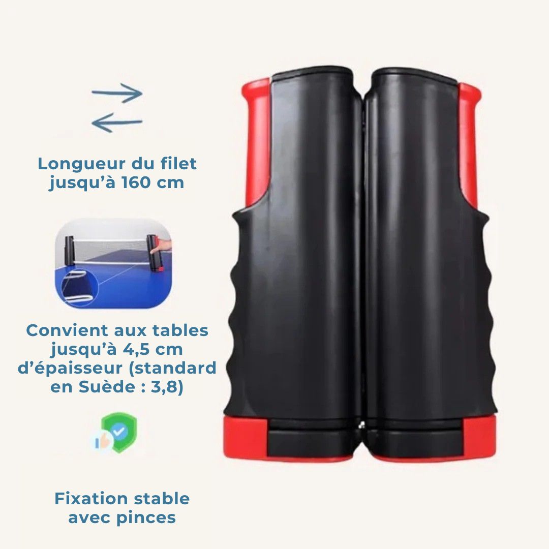 Set Ping Pong FlexiNet – Transformez n’importe quelle table en terrain de jeu