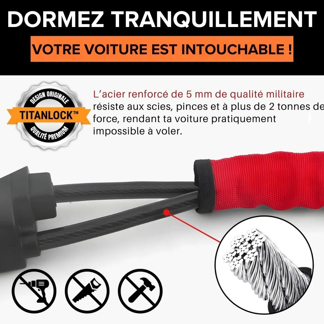 TITANLOCK™– Bloquez votre volant, protégez votre véhicule en un geste