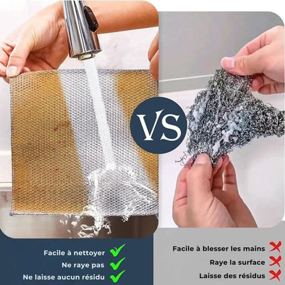 Chiffons Abrasifs Multi-Usage – Nettoyez sans effort et sans rayer (Lot de 10)