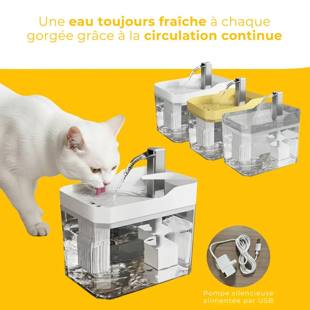 PureSource™ – Fontaine à eau premium pour une hydratation saine du chat