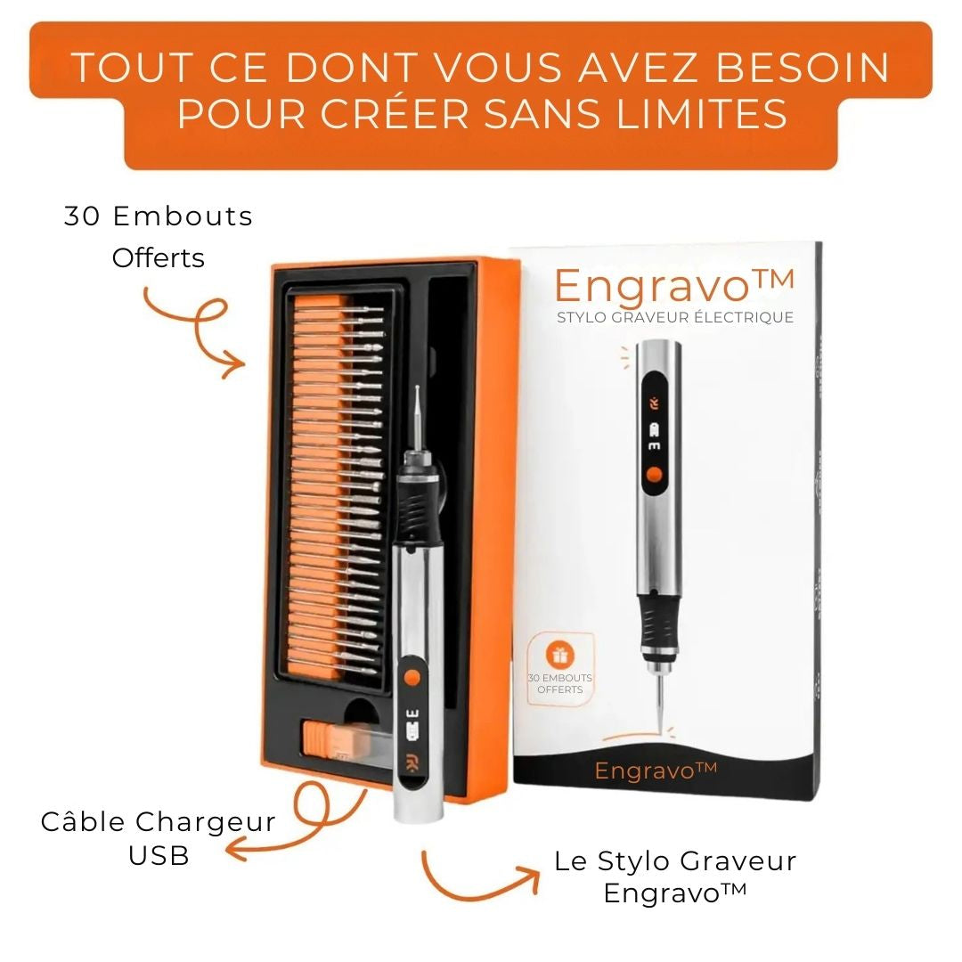 Engravo™ Le stylo graveur électrique de précision