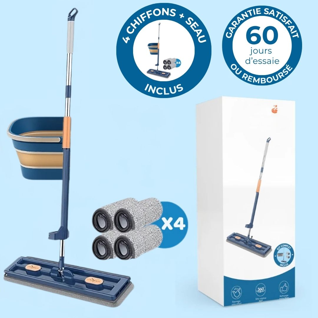 Balai rotatif essoreur – Nettoyage rapide sans effort