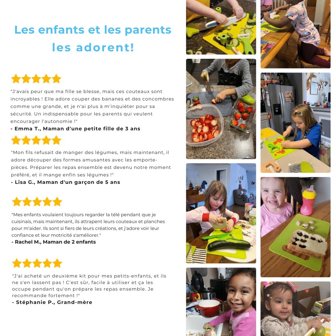 Kit Couteaux Montessori – Apprendre à cuisiner en toute sécurité
