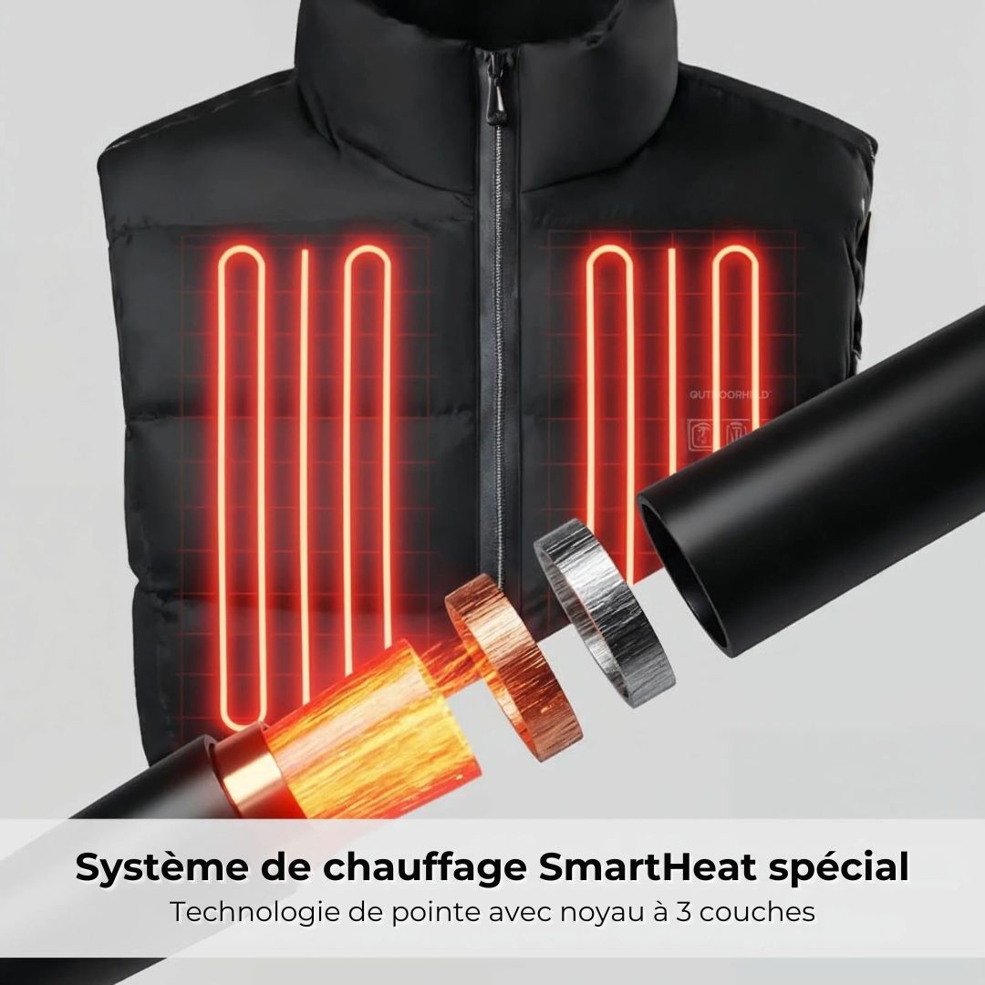 SmartHeat™ – Gilet chauffant pour un hiver au chaud, même dehors