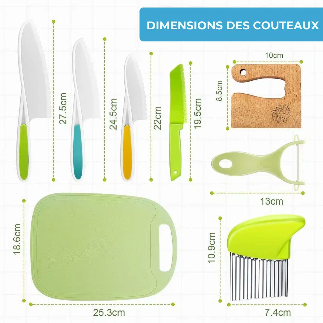 Kit Couteaux Montessori – Apprendre à cuisiner en toute sécurité