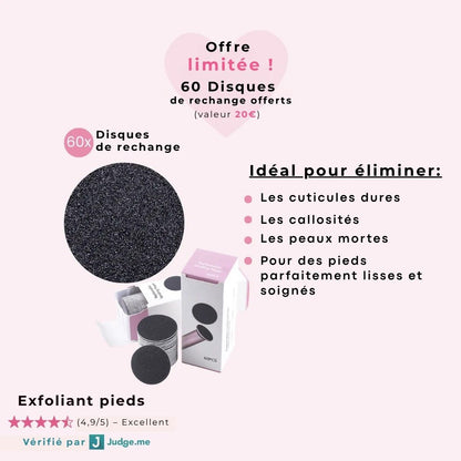 Râpe exfoliante pieds – Des talons doux sans effort