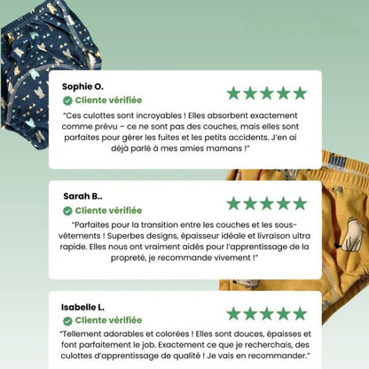 Culotte d’apprentissage ultime – Propreté rapide & Confort optimal