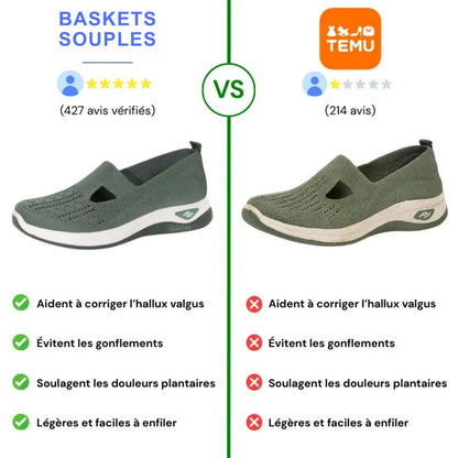 Baskets souples – Soulagez vos pieds au quotidien