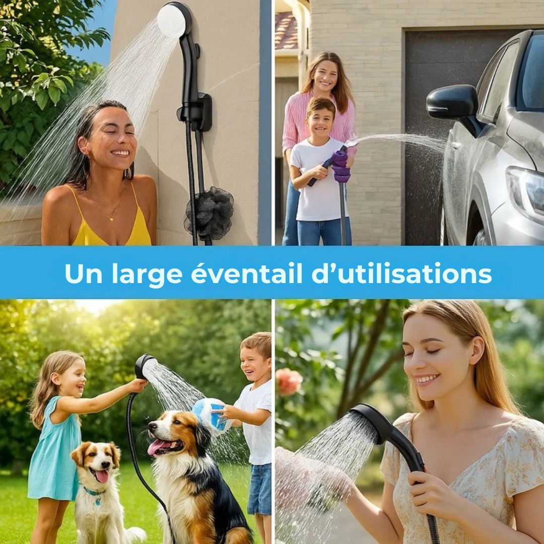 AquaFlow Nomade – Votre douche portable, où que vous soyez