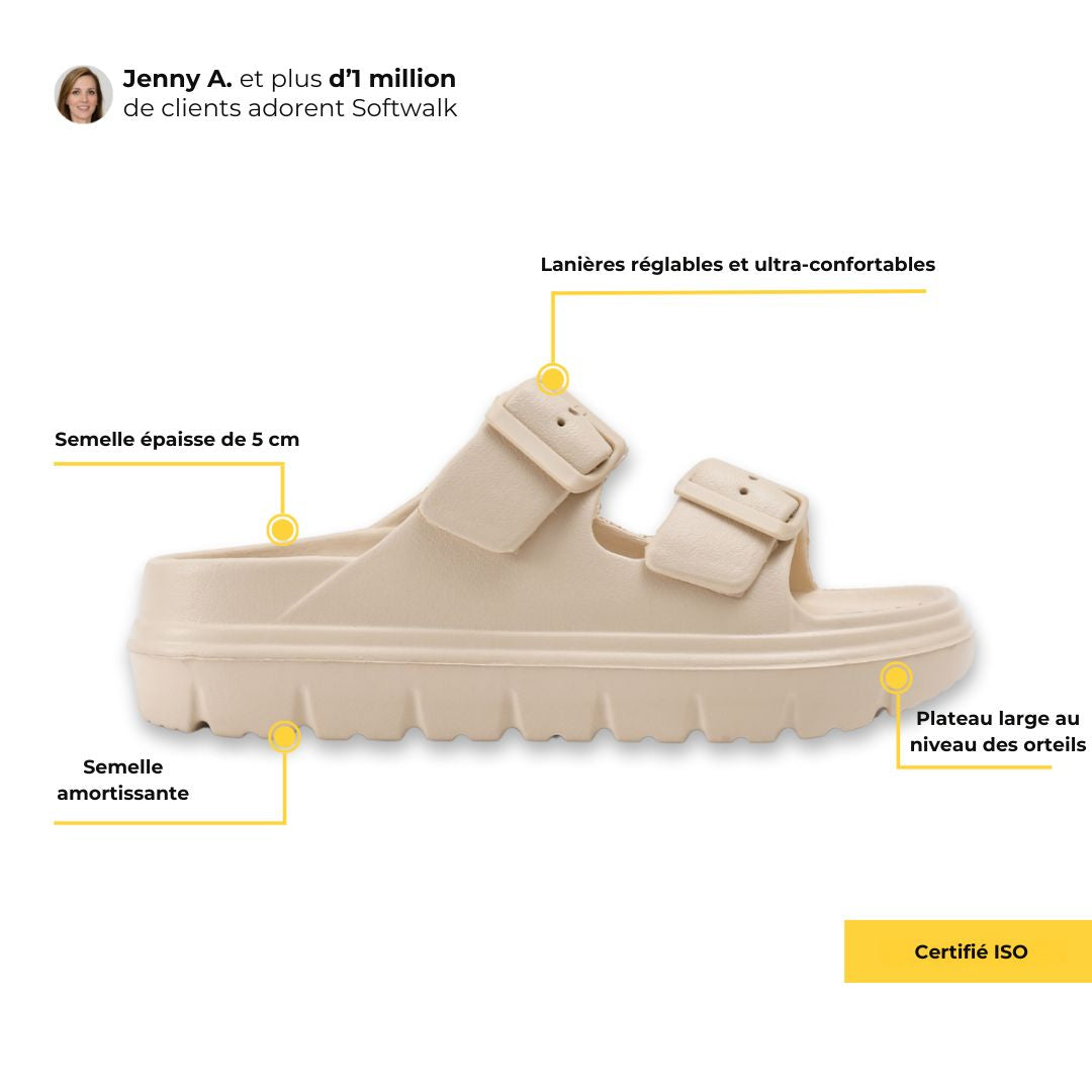 SoftWalk – Sandales Confort Plus pour vos Balades Quotidiennes