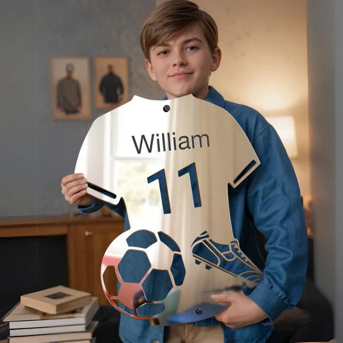 Lumifoot | Lampe Miroir Personnalisée LED Football