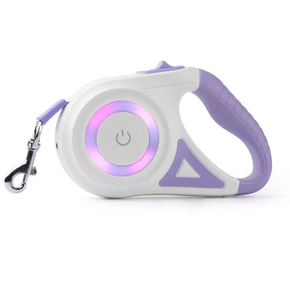 Laisse LED Automatique pour chien – Sécurisez vos promenades de nuit avec style