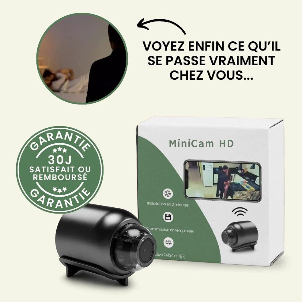 MiniCam HD – La caméra invisible et ultra-puissante