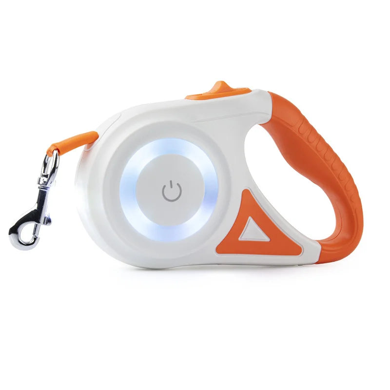 Laisse LED Automatique pour chien – Sécurisez vos promenades de nuit avec style