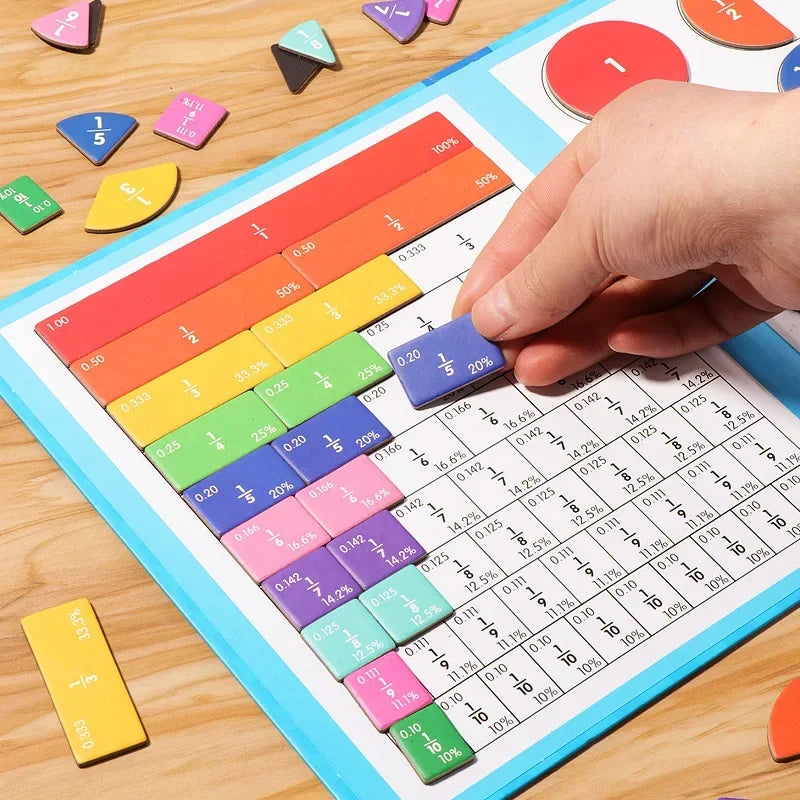 Kit Fractions Colorées – Apprendre les maths devient un jeu d’enfant