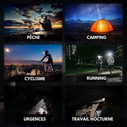 Lampe frontale LED - VisionPro 230°