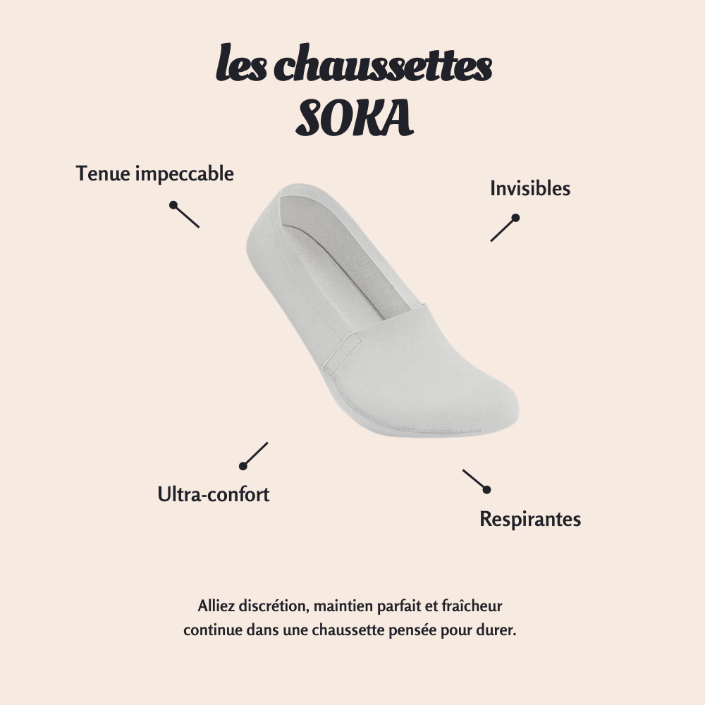 SOKA - Les chaussettes invisibles qui tiennent en place